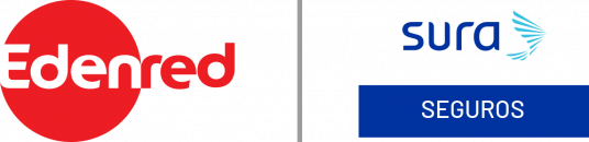 Logos Edenred y Seguros SURA
