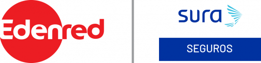 Logos Edenred y Seguros SURA
